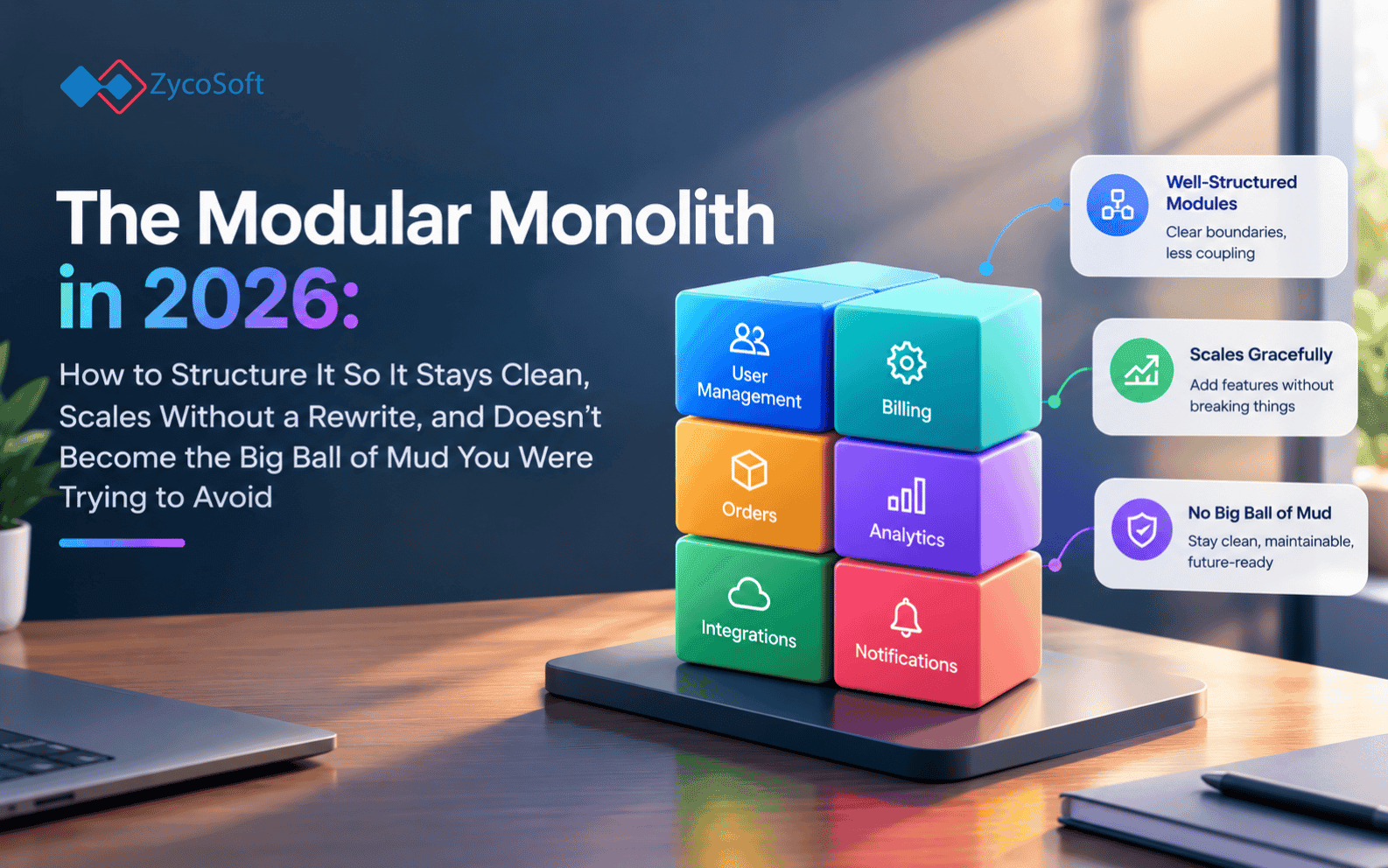 The Modular Monolith in 2026: How to Structure It So It Stays Clean, Scales Without a Rewrite, and Doesn't Become the Big Ball of Mud You Were Trying to Avoid
