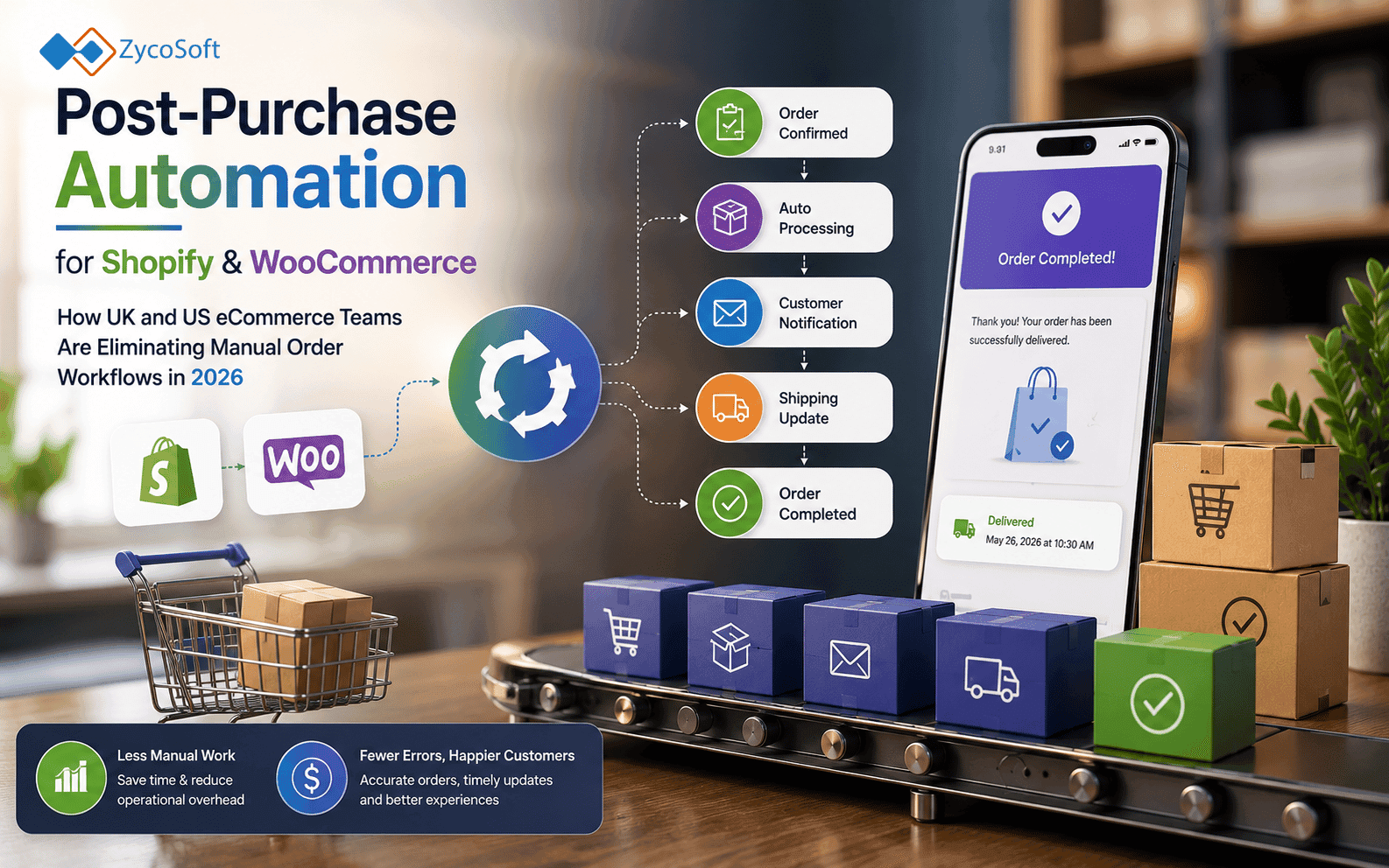 Post-Purchase Automation for Shopify and WooCommerce: How UK and US eCommerce Teams Are Eliminating Manual Order Workflows in 2026