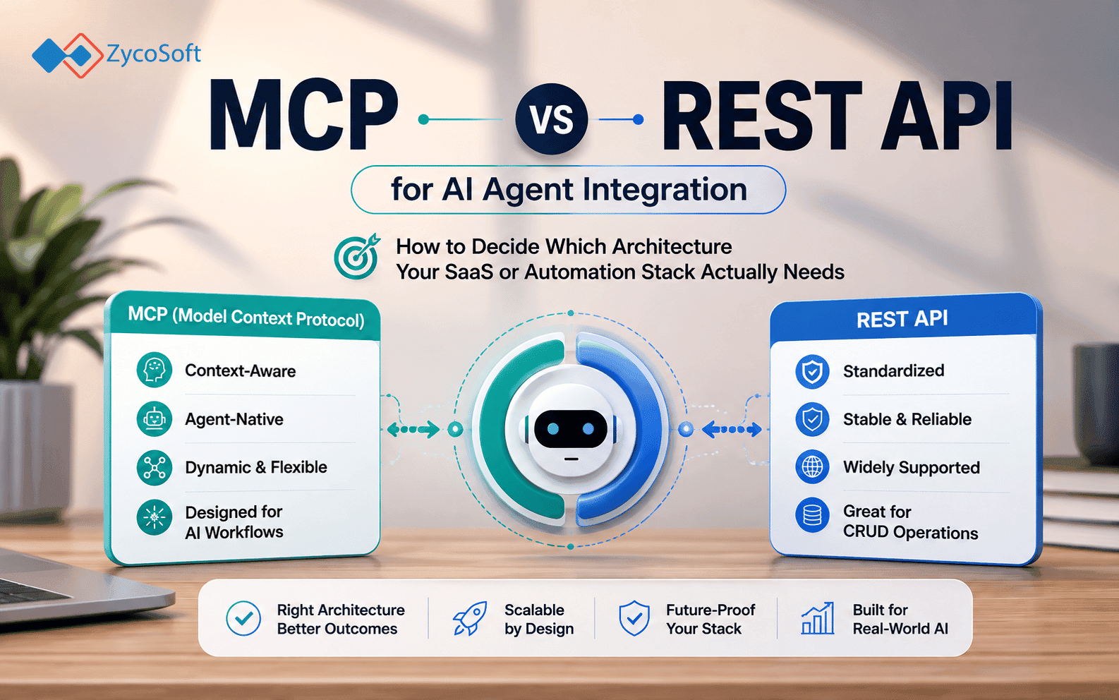 MCP vs REST API for AI Agent Integration: How to Decide Which Architecture Your SaaS or Automation Stack Actually Needs