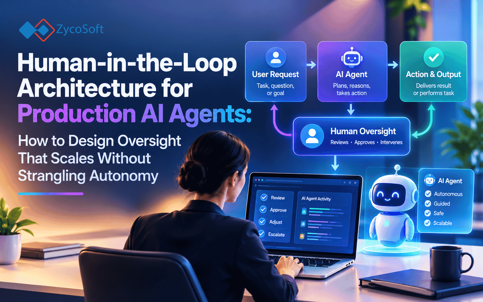 Human-in-the-Loop Architecture for Production AI Agents: How to Design Oversight That Scales Without Strangling Autonomy