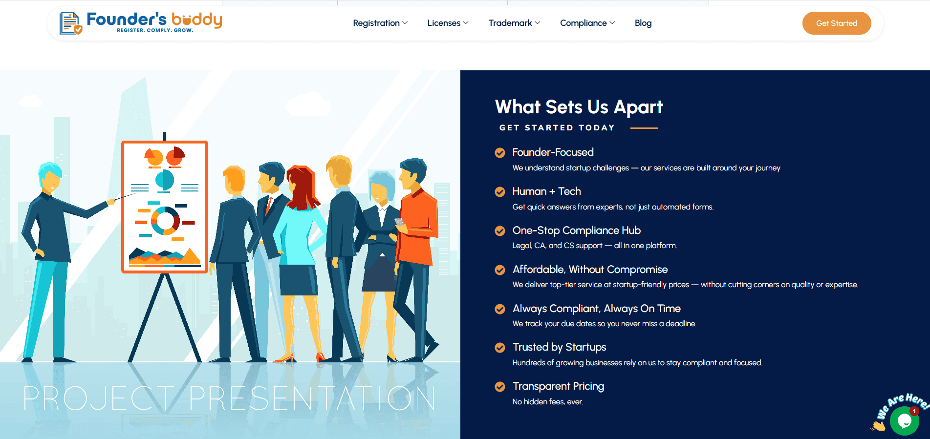 Founder Buddy WordPress Elementor Business Services Website for Entrepreneurs screenshot