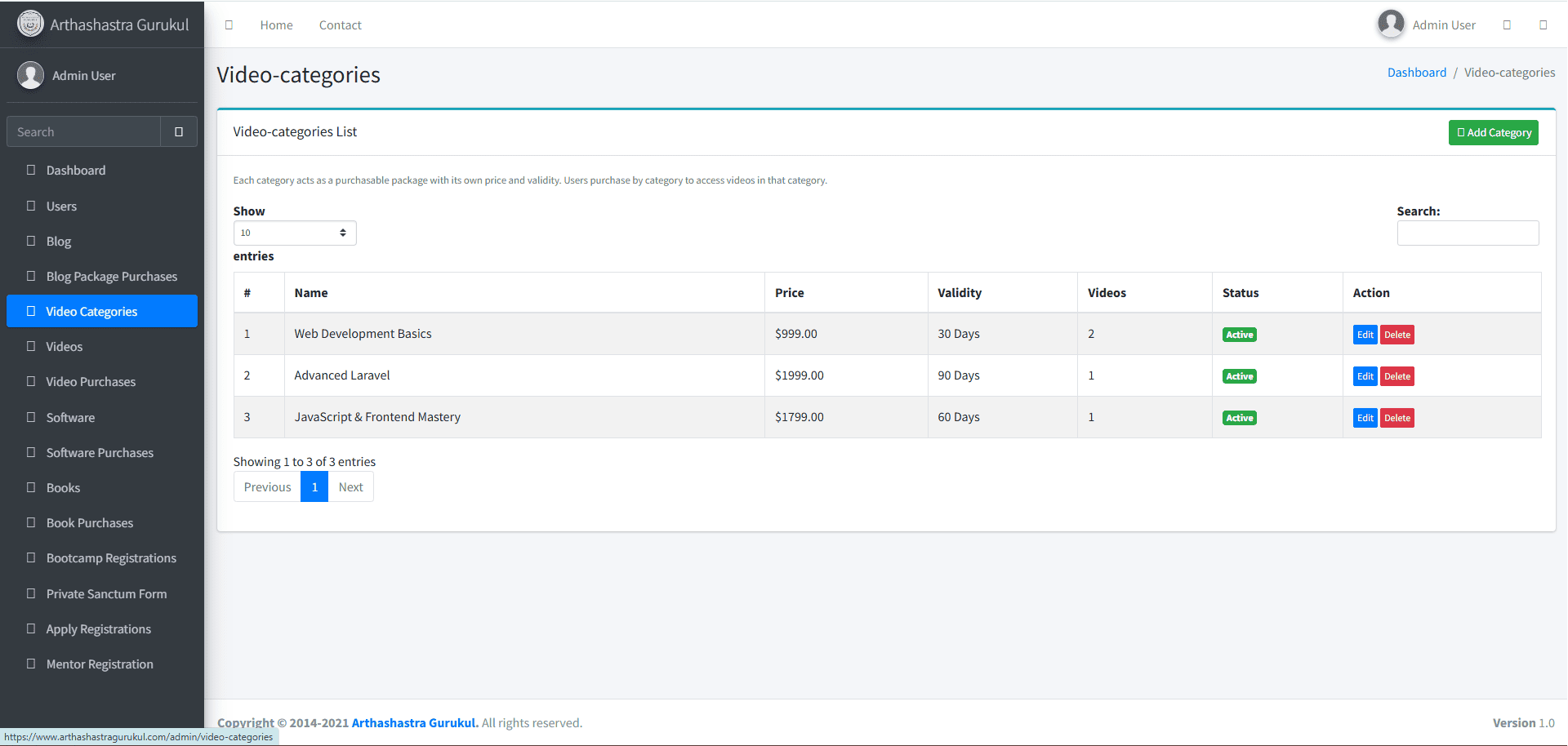 How We Built a Scalable Laravel Education Platform with Stripe Payments and Role Based Access Control for Arthashastra Gurukul screenshot