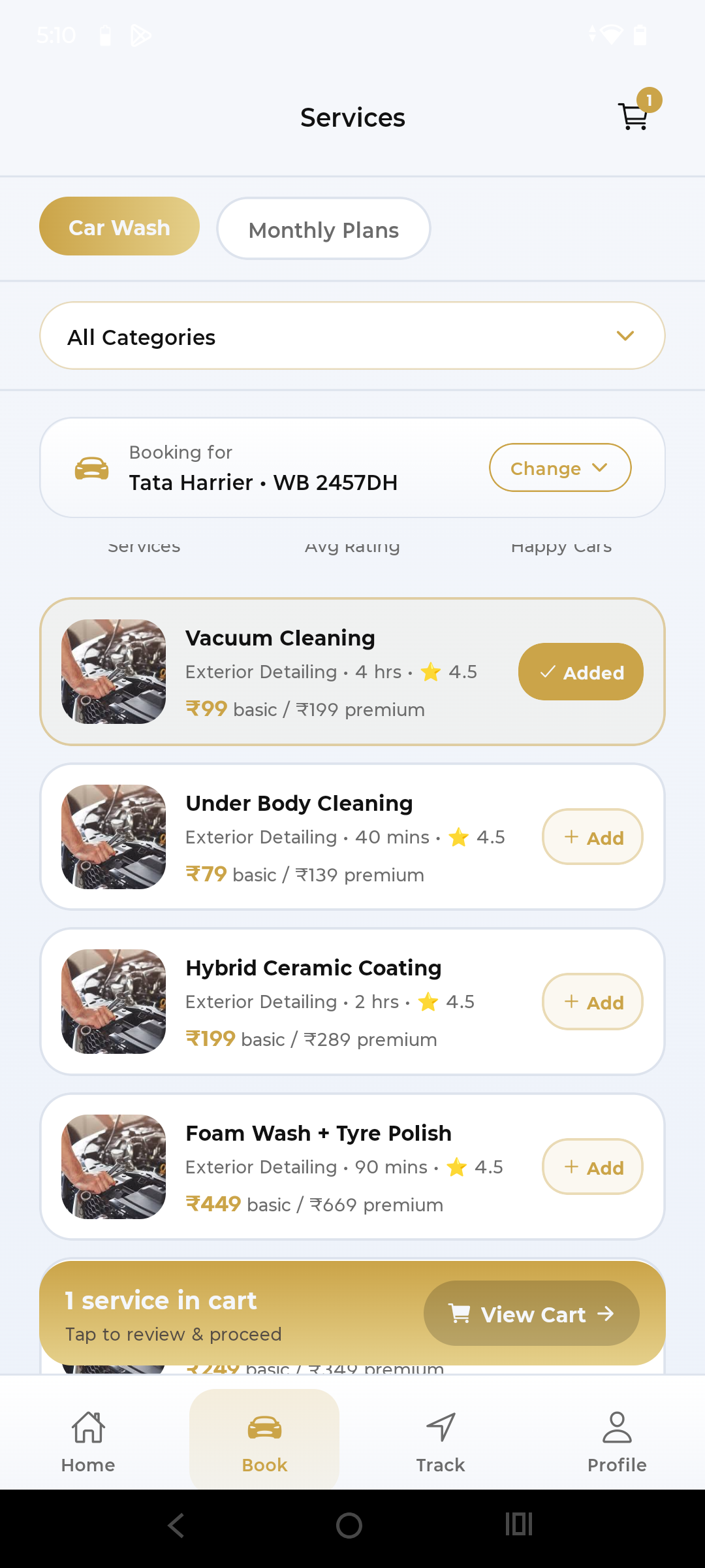 Operations automation platform for Pratsen doorstep car care screenshot