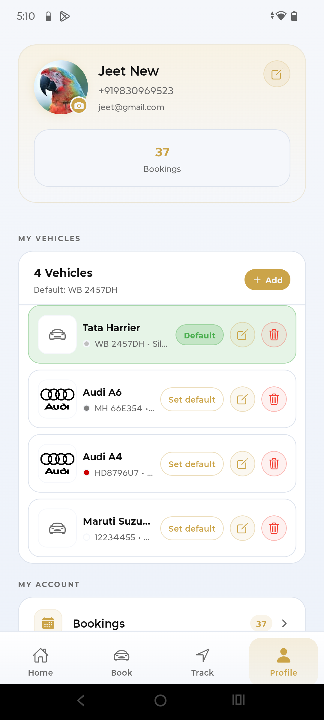 Operations automation platform for Pratsen doorstep car care screenshot
